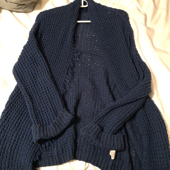 Free people blue cardigan - Picture 3 of 4